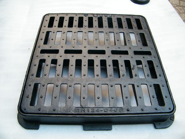 D400 heavy duty ductile iron gully grating